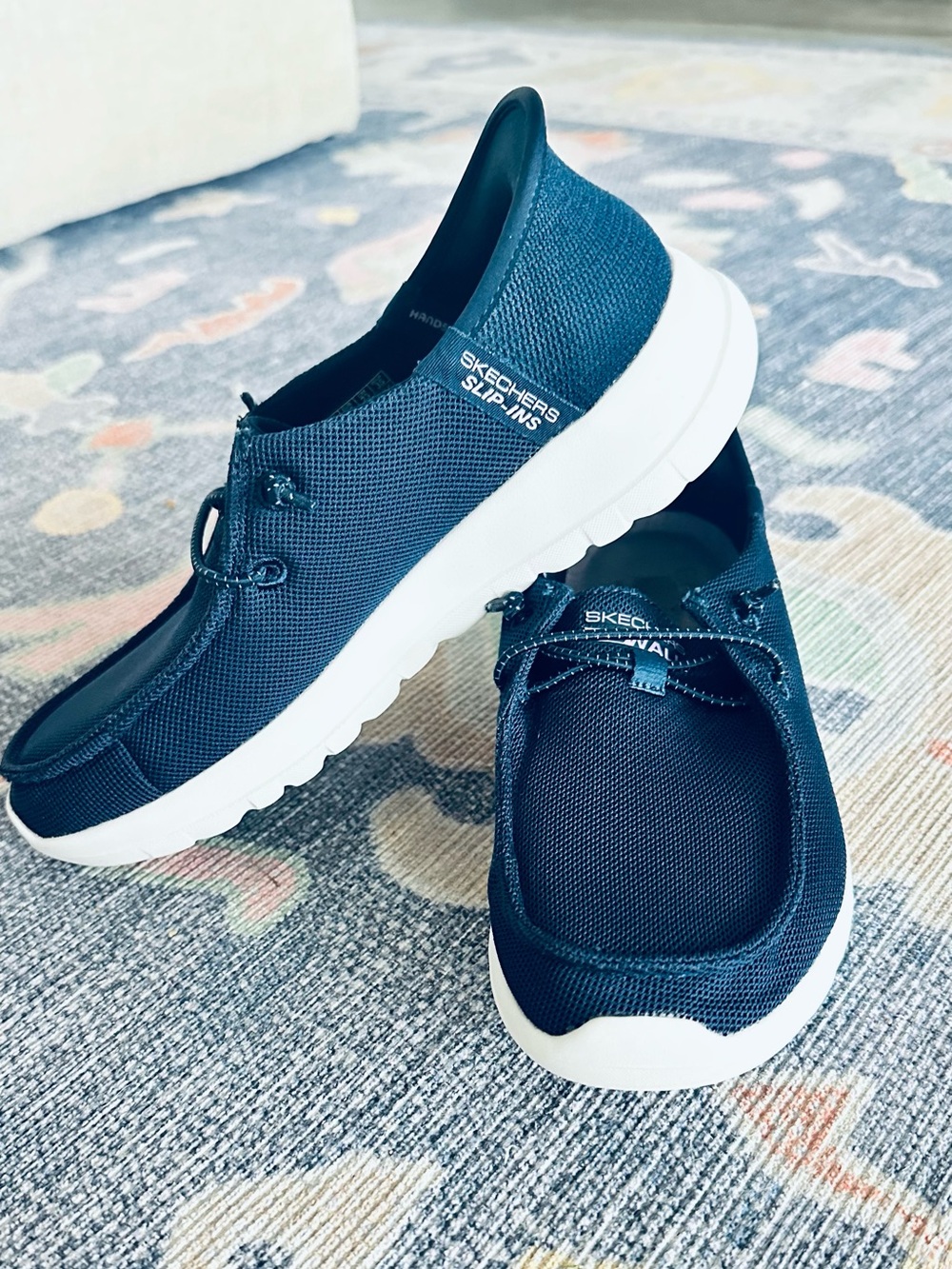 Navy Skechers GO WALK Slip-Ins Shoes Women’s 6